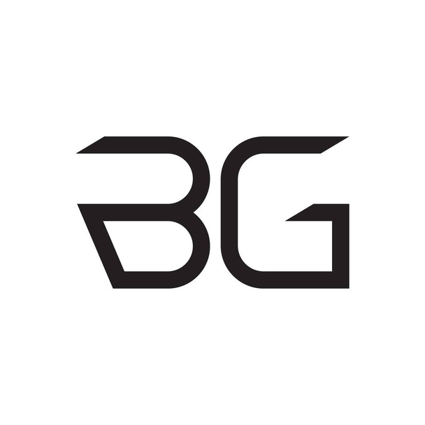 bg initial letter vector logo icon - Vector, Image