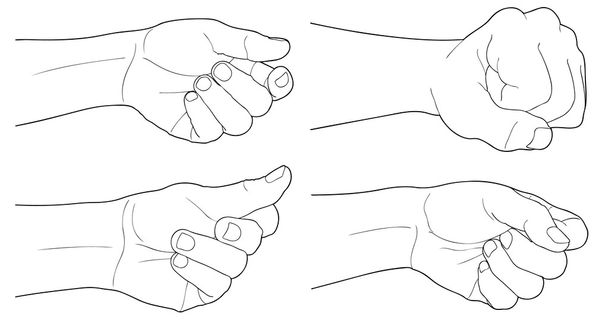 hand aanraken - Vector, afbeelding