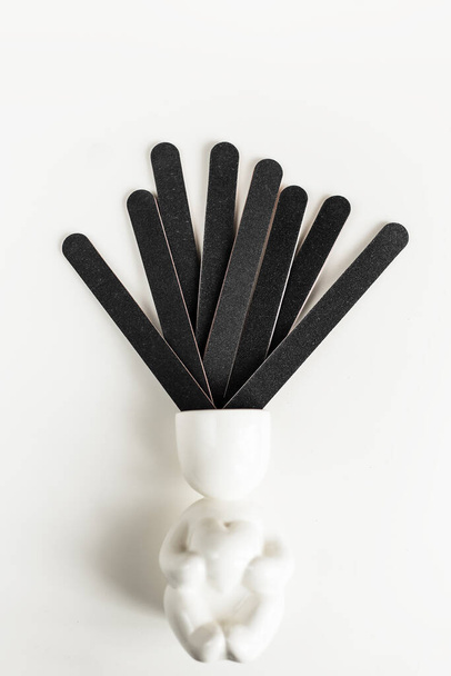 set of manicured tools on a white background - Foto, afbeelding