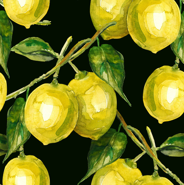 Lemon seamless patten - Photo, Image