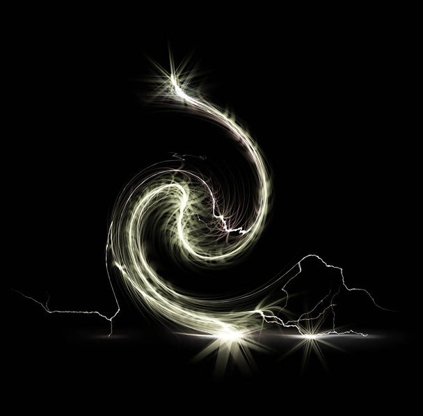 Cyfrowe światła renderujące Tło elektryczne - Zdjęcie, obraz