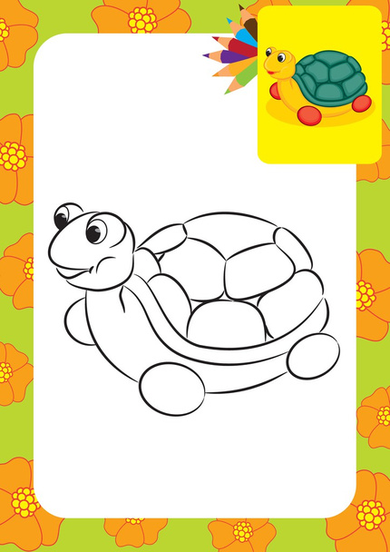 Turtle toy - Vektor, kép