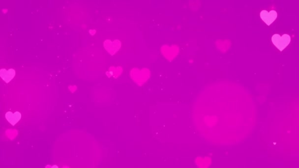 Beautiful Heart and Love On Colorful Background 3D Animation Footage 4K- Romantic Colorful Flying Hearts. Анимированный фон для Дня Романтики, Любви, Пожелания и Валентины. - Кадры, видео