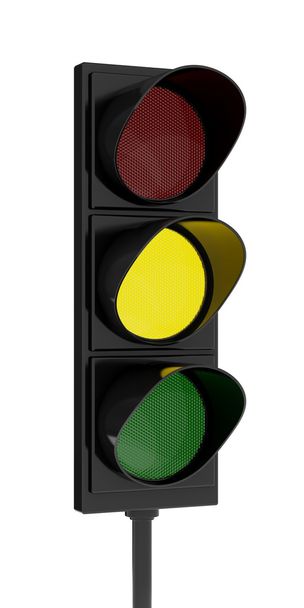 semafor žlutá - Fotografie, Obrázek