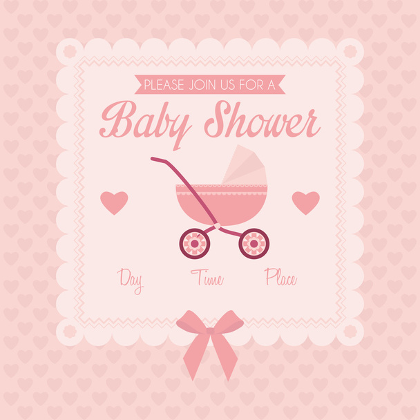 Baby Shower Template Card Illustration Editable - Vektor, kép
