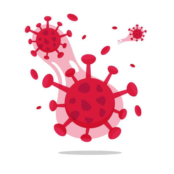Εικονογράφηση έννοιας επίπεδων ιών φορέων. - Διάνυσμα, εικόνα