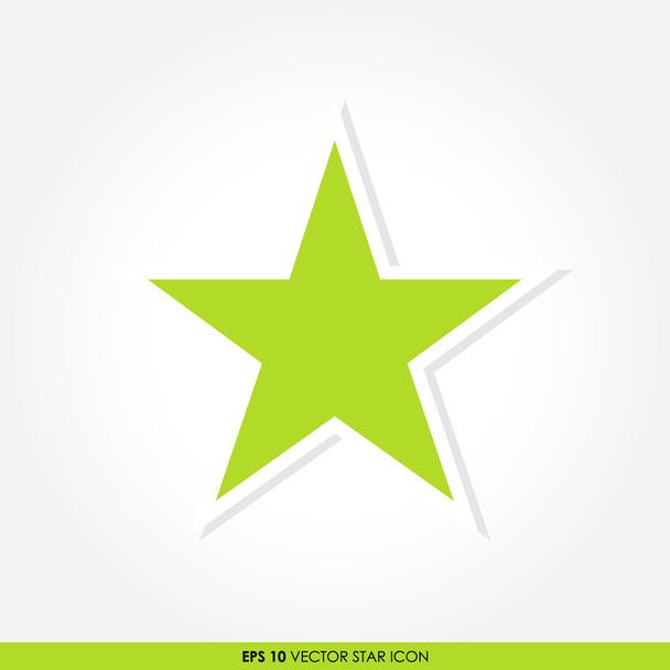 Ícone de vetor estrela verde
 - Vetor, Imagem
