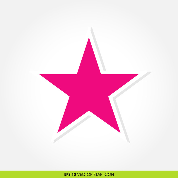 kleurrijke roze ster vector pictogram  - Vector, afbeelding