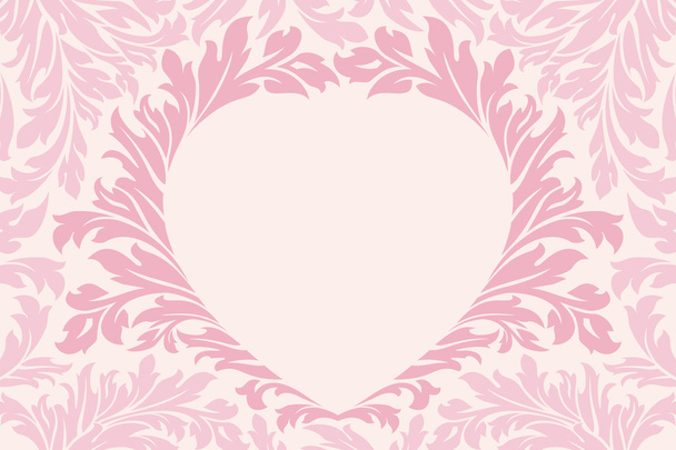 Abstract Floral Heart - Vektor, kép