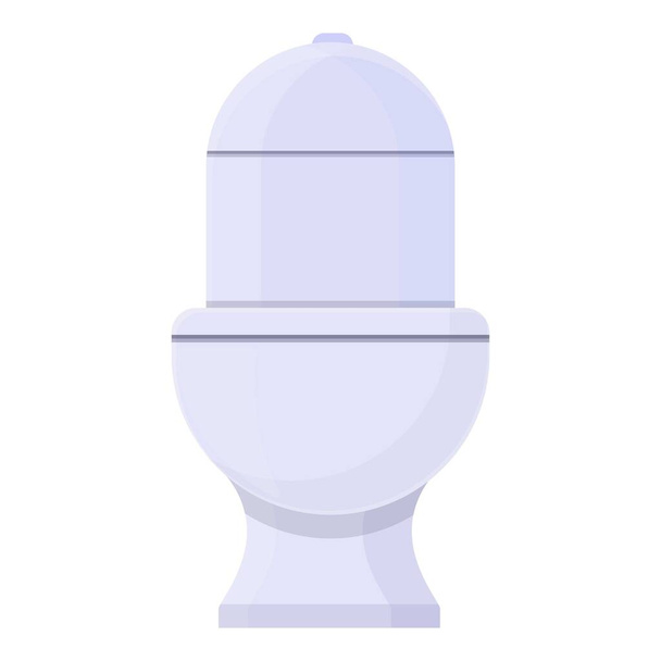 Ceramic toilet icon, cartoon style - Wektor, obraz