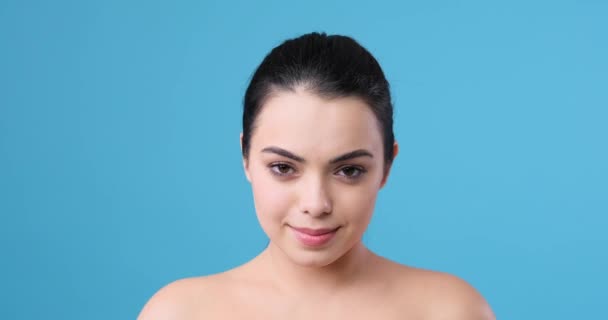Beautiful woman with flawless perfect skin - Footage, Video