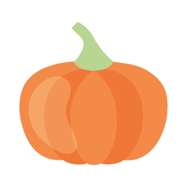 icône de citrouille orange, design coloré - Vecteur, image