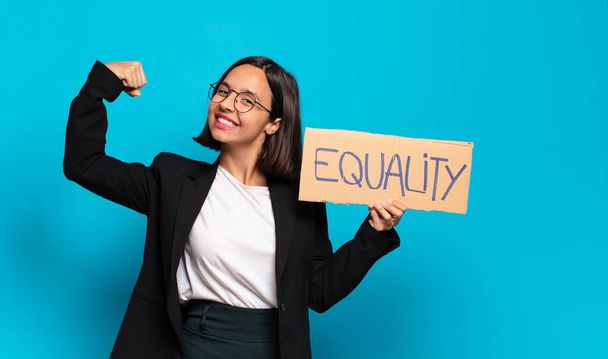 young pretty businesswoman equality concept - Foto, Imagen
