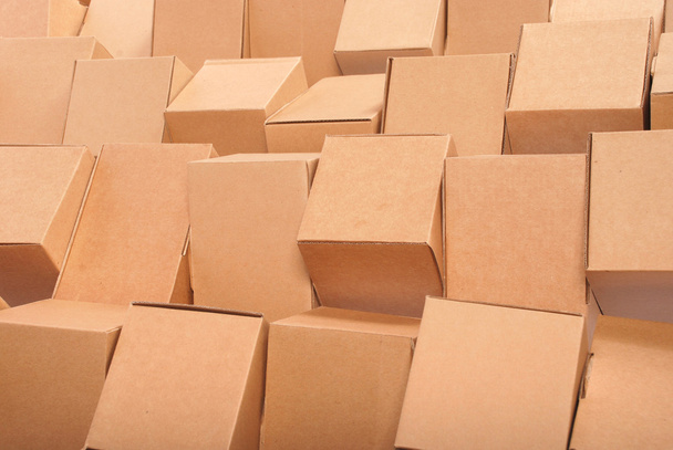 Cardboard boxes background - Photo, Image
