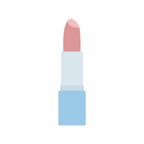 Rouge à lèvres, illustration vectorielle couleur simple isolée sur fond blanc. - Vecteur, image