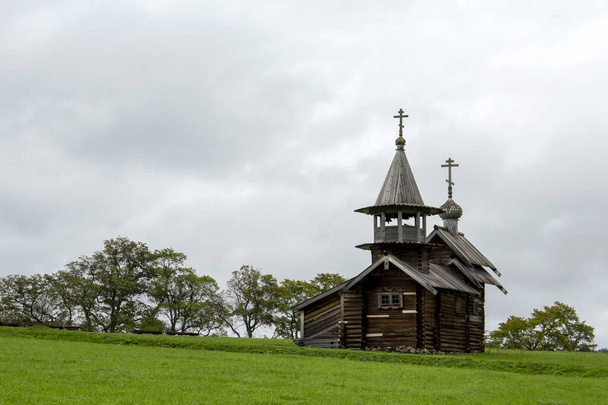 Carélie, Russie. L'île Kizhi depuis le clocher. Site historique des églises en bois. Réserve de musée. Lac d'Onega - Photo, image