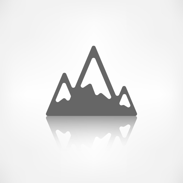 Mountains web icon - Vector, Image