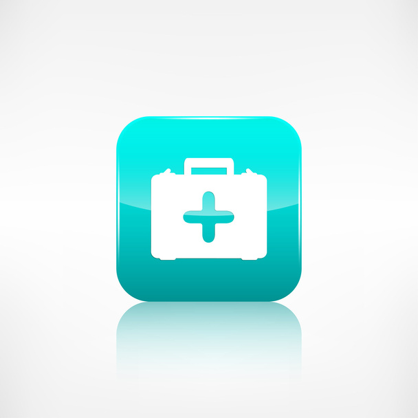 First aid kit icon. Application button. - Vector, Image