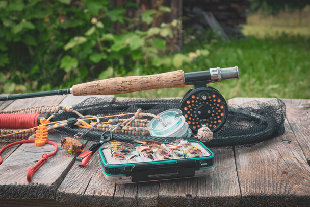 Fly fishing gear Free Stock Photos, Images, and Pictures of Fly