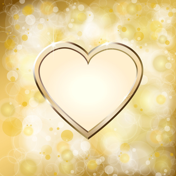 Золотое сердце
 - Вектор,изображение