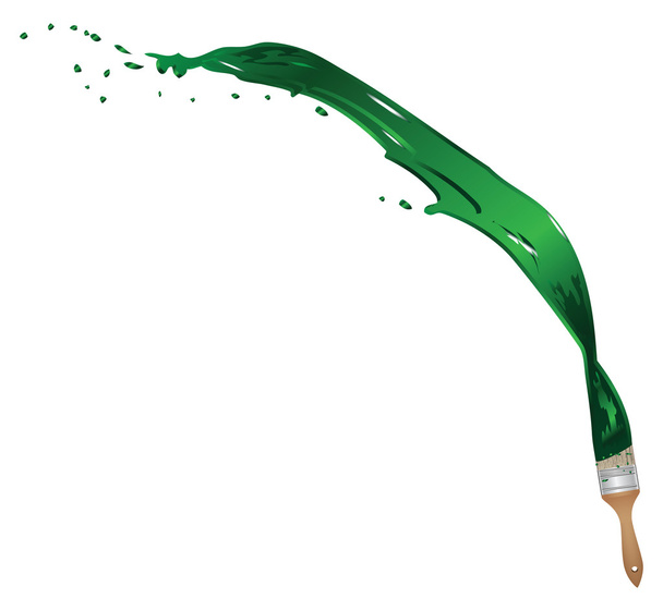 Green paint - Вектор,изображение