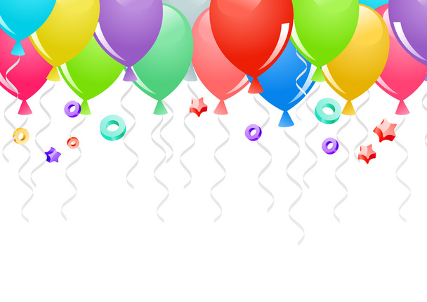 Party balloons background - Vektor, obrázek