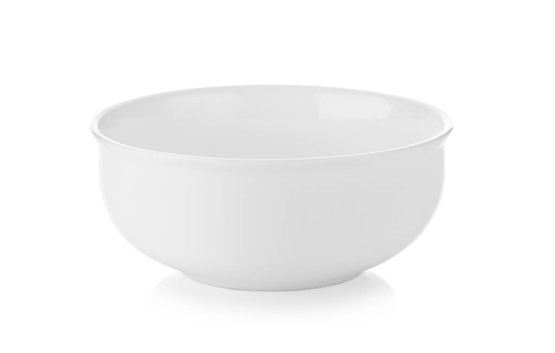 Біла миска ізольована на білому тлі
 - Фото, зображення
