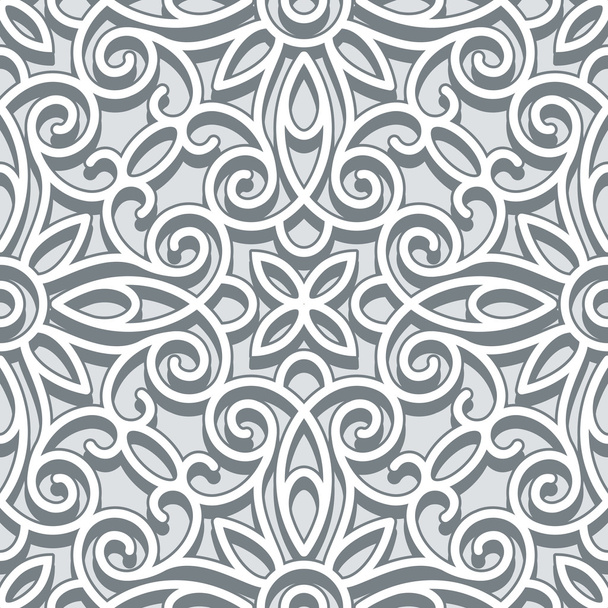 Grey lace pattern - Vecteur, image