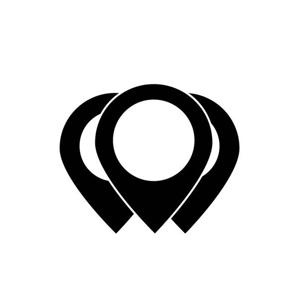 Symbol für einfache Formen des Standorts - Foto, Bild