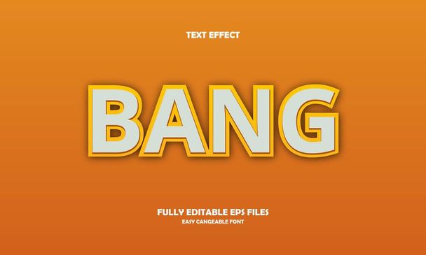 estilo bang efecto de texto editable - Vector, imagen