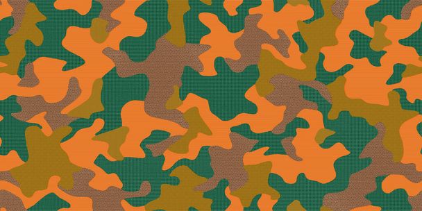 Teljes varrat nélküli elvont katonai álcázás bőr minta vektor dekoráció és textil. Hadsereg maszk design vadászat textil nyomtatás és tapéta. Divat- és lakástervezés tervezése. - Vektor, kép