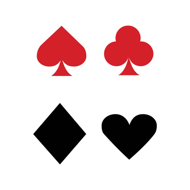 set of playing card icon - Vector, Image