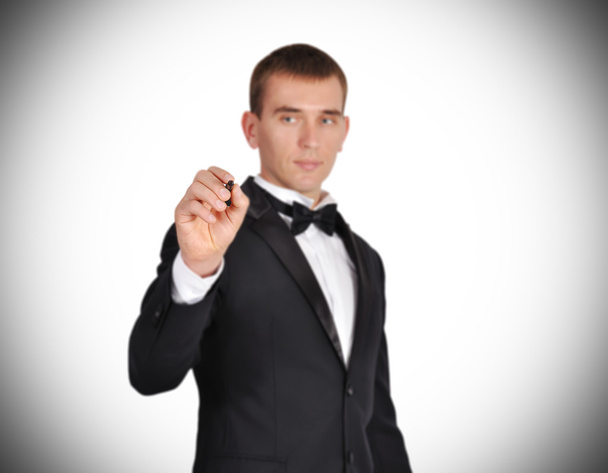 businessman with pen - Foto, imagen