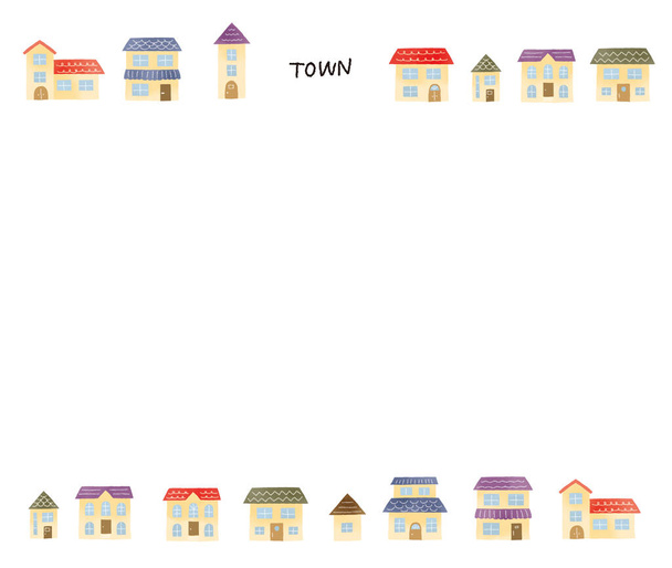 Simple and cute house illustration set - Photo, Image