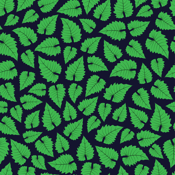 Elegante patrón de moda sin costuras vector floral ditsy de hojas de filodendro exóticas. Patrón de repetición de follaje de moda adecuado para la moda, interior, envoltura, embalaje, industria textil - Vector, imagen