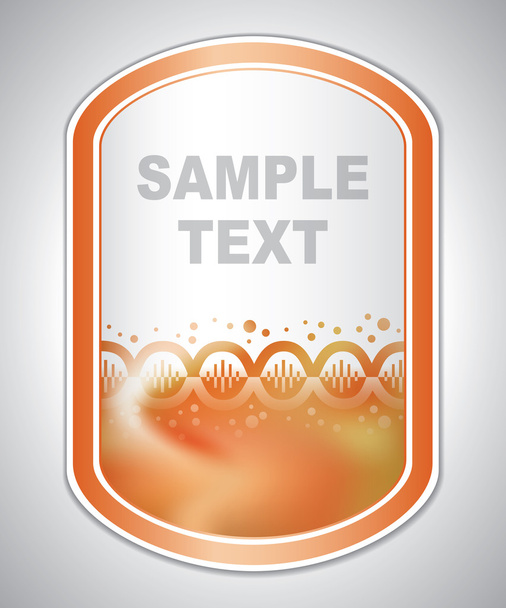 Abstrakti oranssi lääketieteellinen laboratoriomerkintä
 - Vektori, kuva