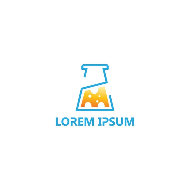 Logo laboratorium ilustracja inicjały szablon zarys wektor projekt - Wektor, obraz