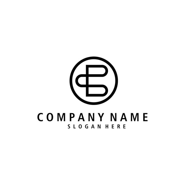 litera B logo kreatywny ilustracja szablon koncepcja szablon wektor projekt - Wektor, obraz