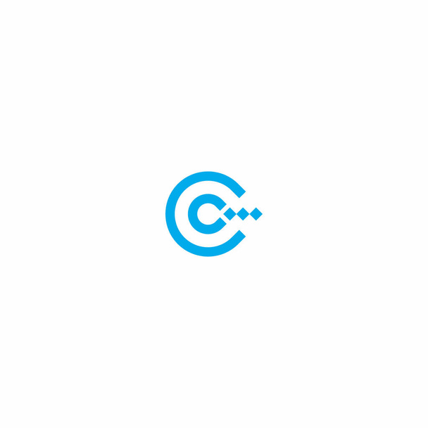 Initialen c Monogramm Buchstaben kreatives Logo Icon Design - Vektor, Bild