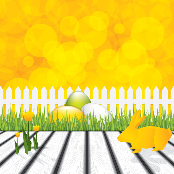 Easter greeting card - Vector, Image