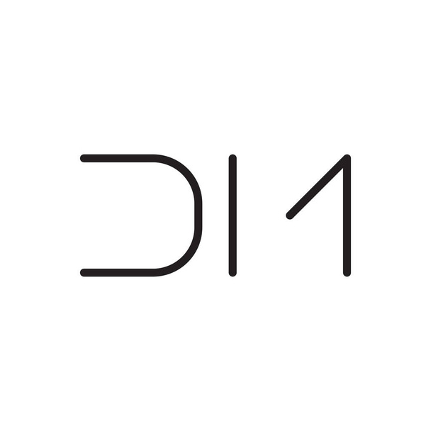 dm ícone do logotipo do vetor letra inicial - Vetor, Imagem