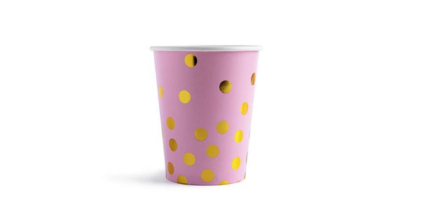 Paper cup isolated on white background. High quality photo - Photo, Image