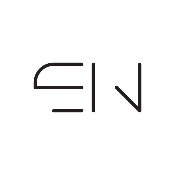 en Anfangsbuchstaben Vektor Logo Symbol - Vektor, Bild