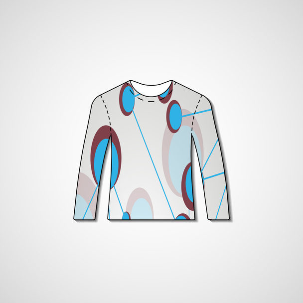 Abstract illustration on sweater - Vector, Image