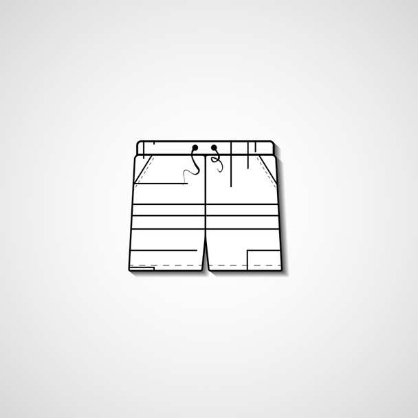 Abstract illustration on shorts - Vector, Image