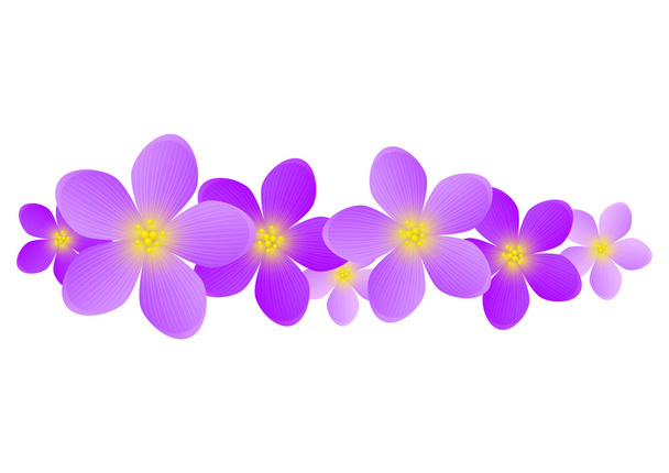 lila virágok a design - Vektor, kép