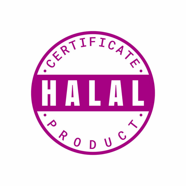 Halal vektorové zn. Halal certifikované logo - Vektor, obrázek