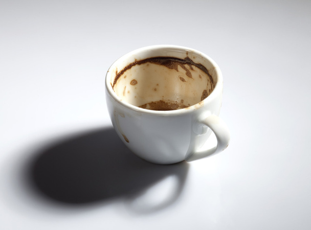 Dirty Coffee Cup - Φωτογραφία, εικόνα