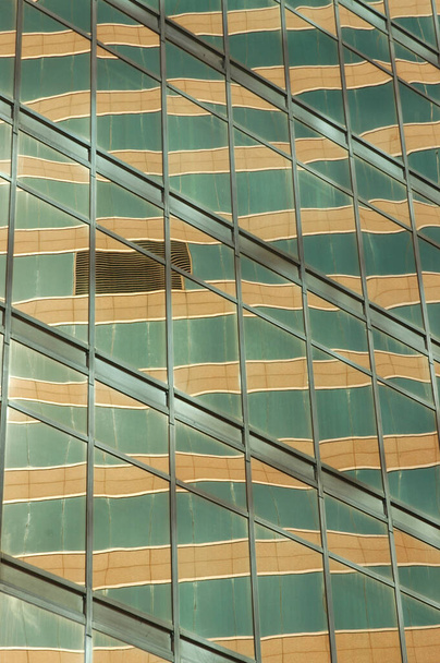 Hong Kong Financial Centre reflection of the golden building - Photo, Image
