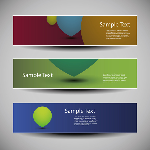 banner nebo hlavičky design s abstraktní barevný vzor - Vektor, obrázek